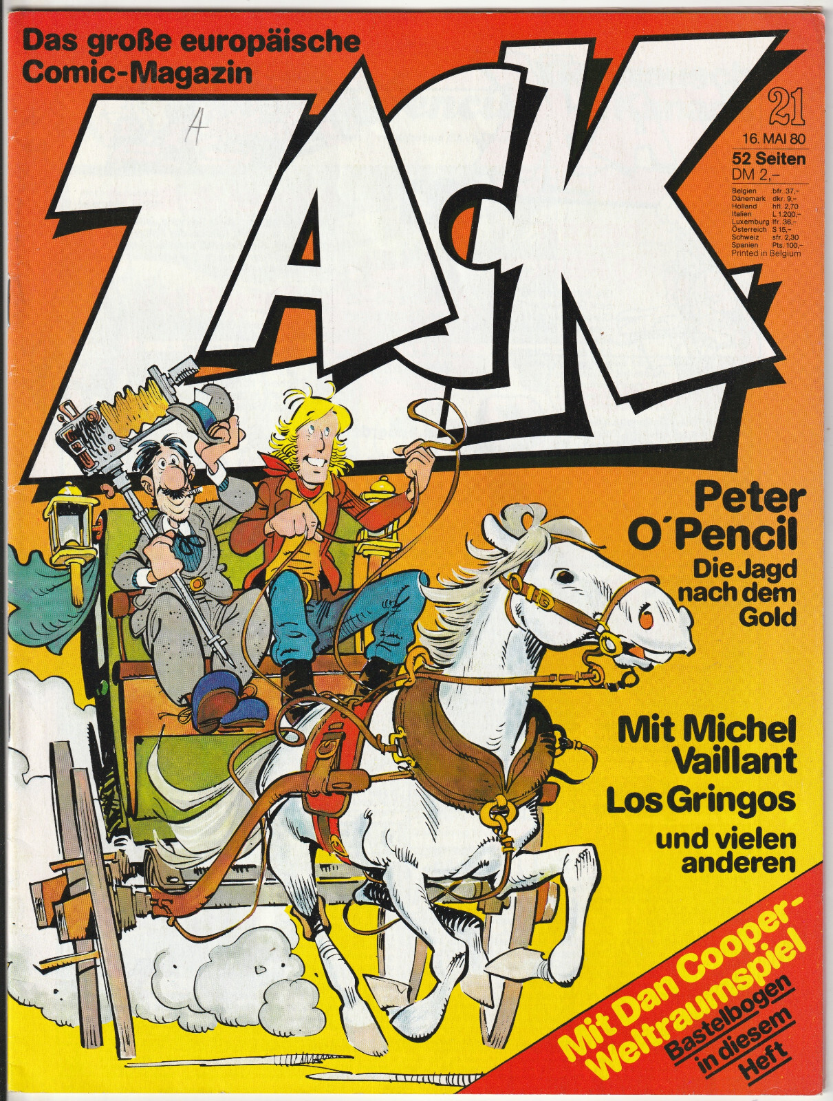 ✪ ZACK #21/1980 + Dan Cooper - Gioco Spaziale Supplemento, Corallo COMICHEFT Z1/1-