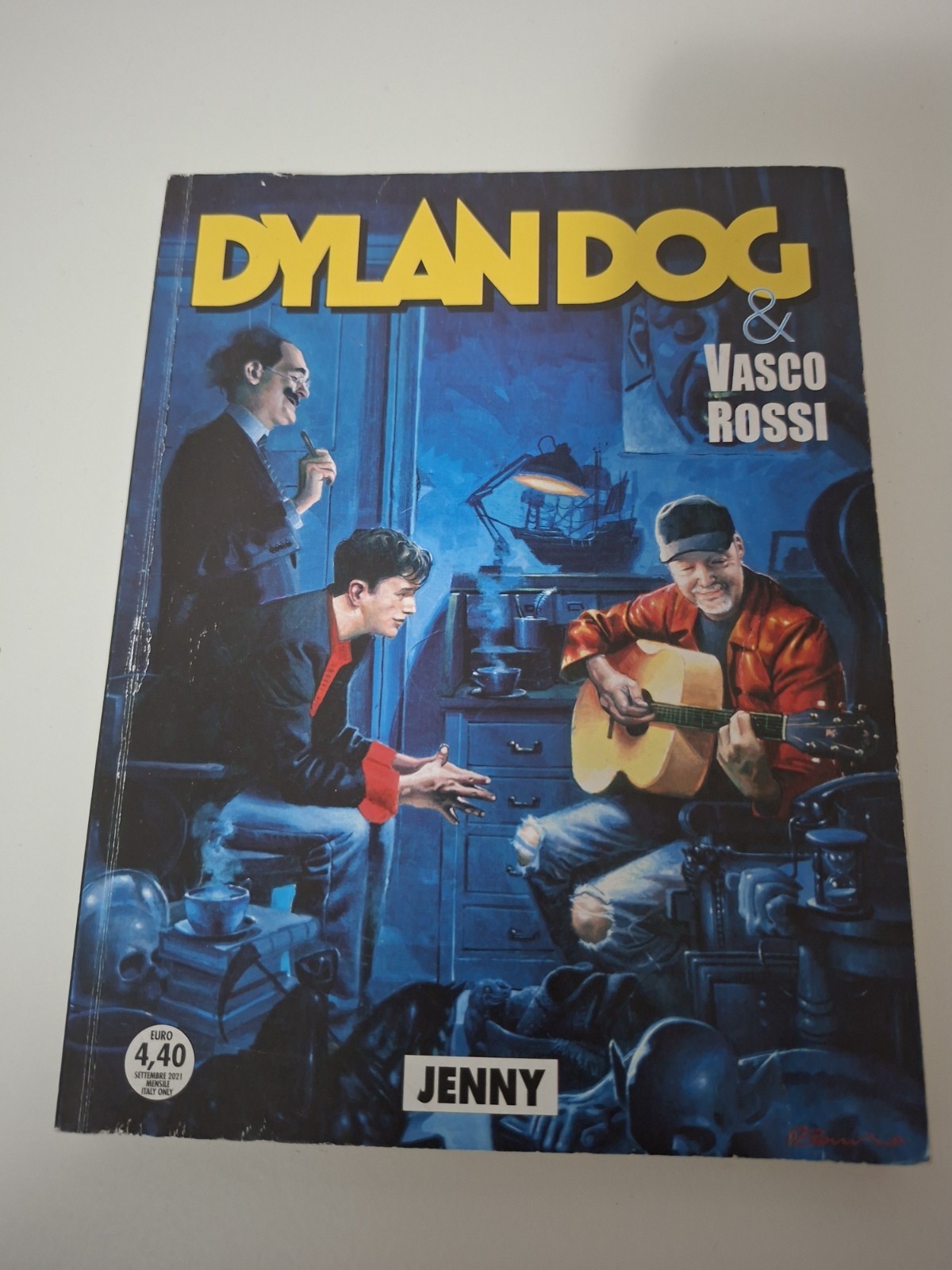 Dylan Dog n. 420 "Jenny" fumetto serie Dylan Dog, Vasco Rossi autore, 2021