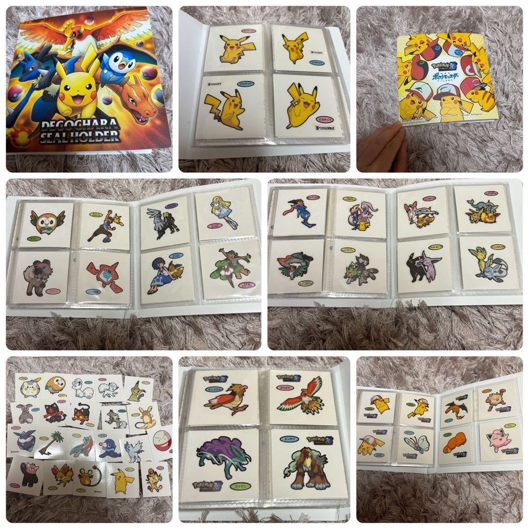 Deco Chara Sticker Holder Set Pokemon Pan XY Sun Moon Alola Kalos, 101 adesivi