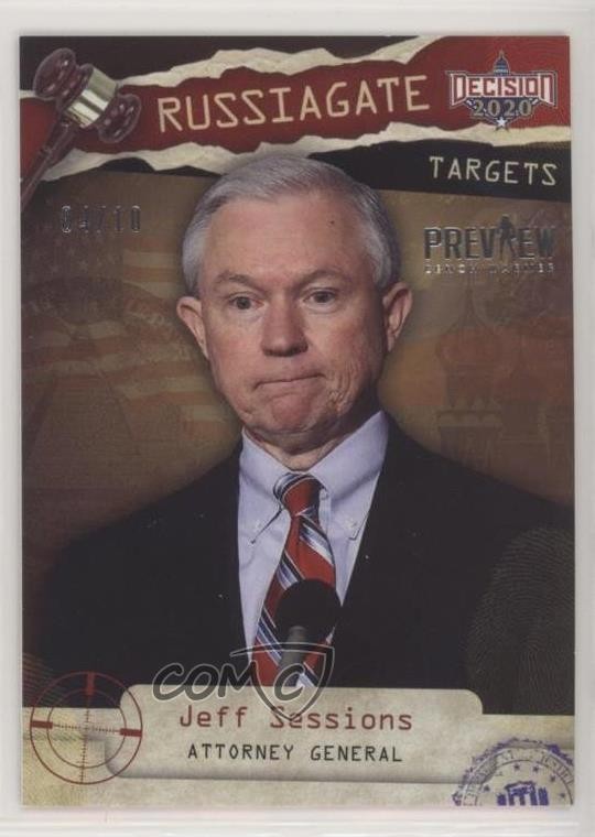 Scaldabordi da banco Decision 2020 serie 2 2021 anteprima 4/10 Jeff Sessions #RG26 3wu