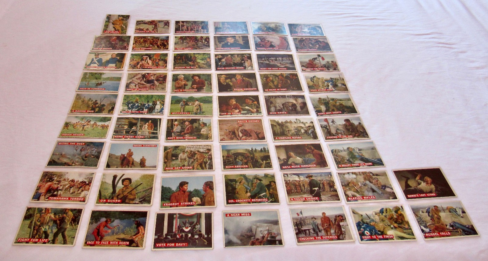 🔥 Davy Crockett Orange 1956 Topps Disney Cards EX/NM #1  56 Cards