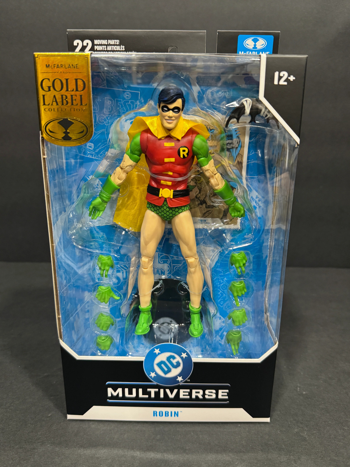Modellino McFarlane Toys DC Multiverse Robin Silver Age Gold Label 7"