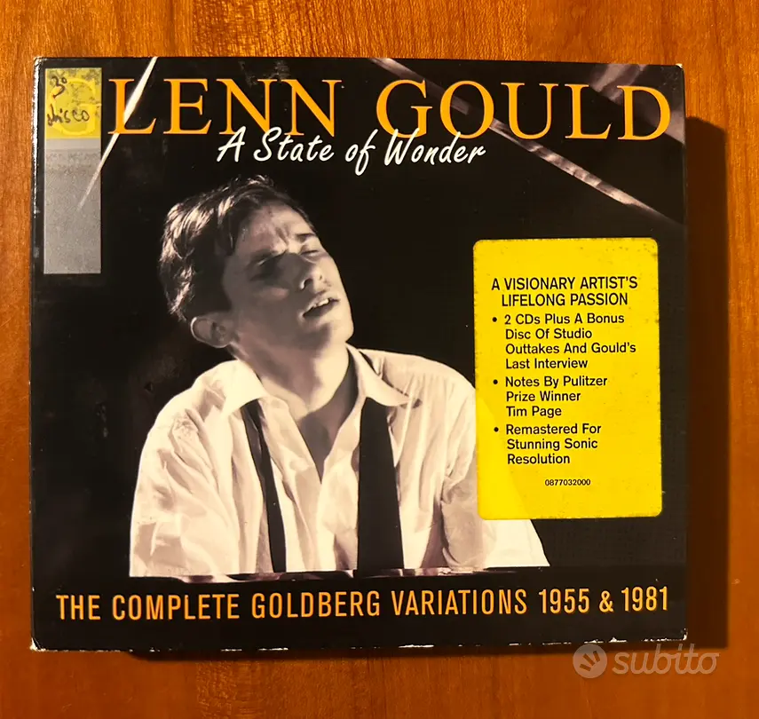 Glenn Gould ”A State of Wonder”Variations-3 CD Son