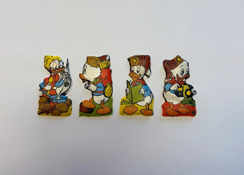 Personaggi Disney - set 4 pezzi - Serie Le Giovani Marmotte nei formaggini Mio (Locatelli)