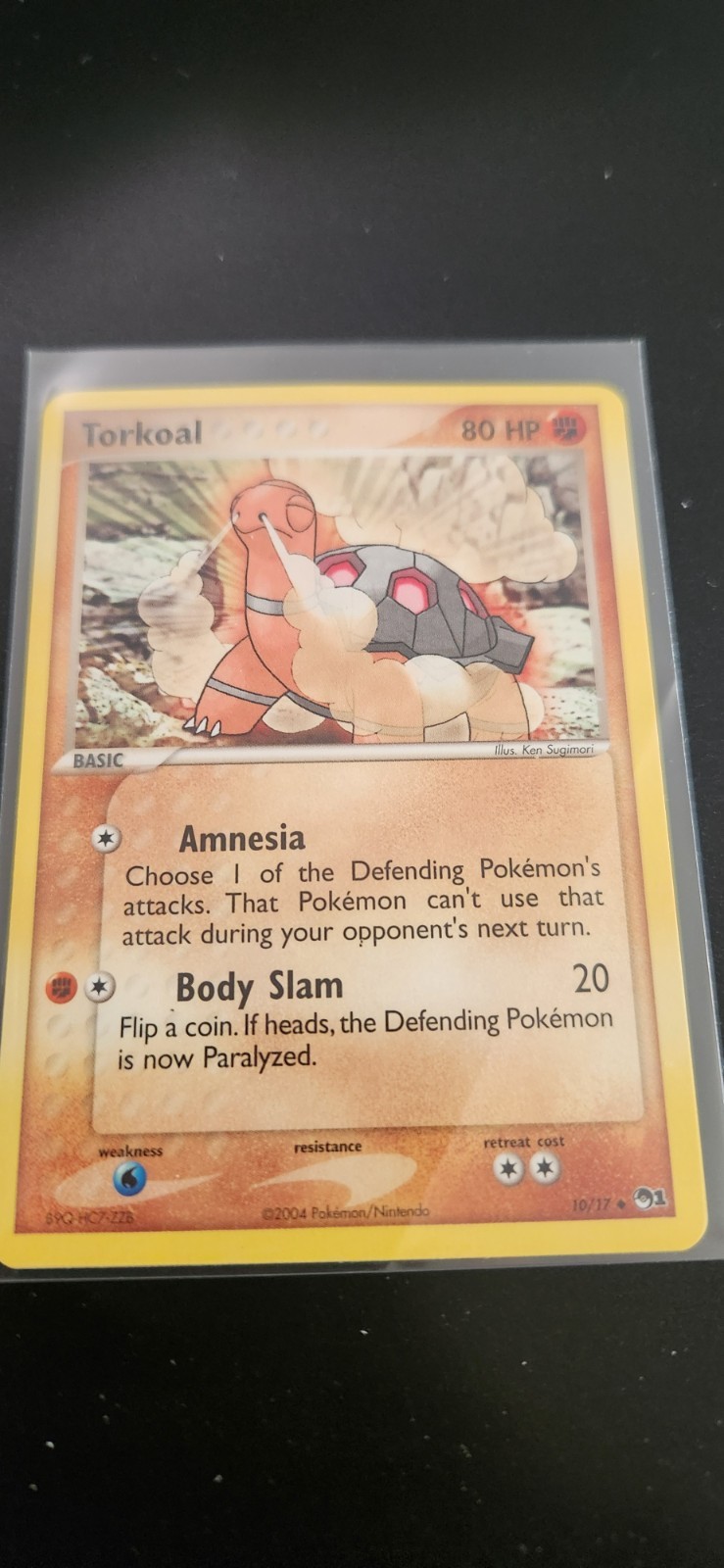 Carta Pokemon Torkoal 010/017 POP Serie 1 -A4