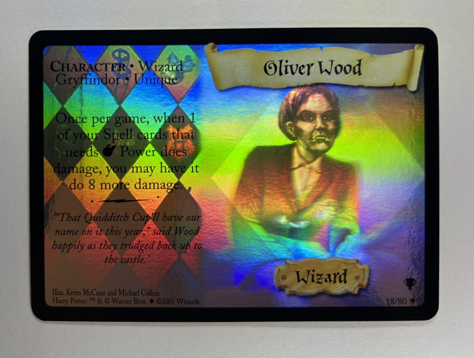 Harry Potter TCG LEGNO DI OLIVO #18/80 Holo Foil Rara Tazza Quidditch LP