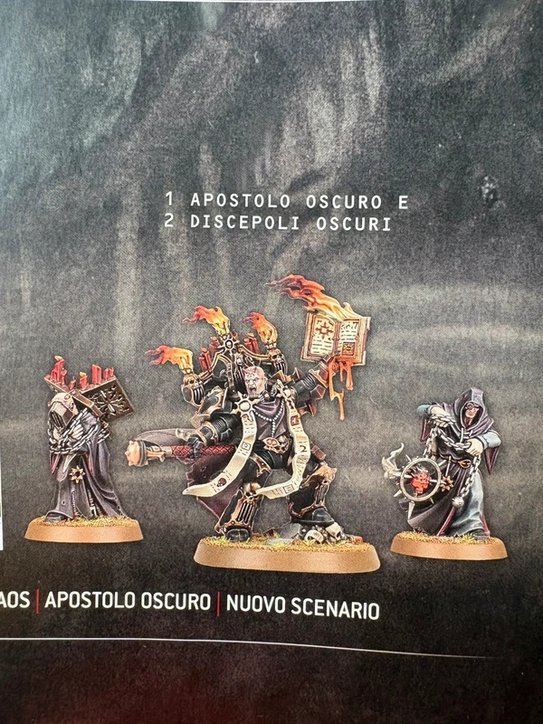 Warhammer 40k - 1 Apostolo oscuro e 2 discepoli oscuri