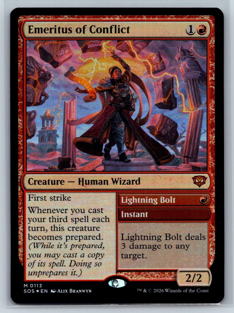 Emeritus of Conflict #113 Foil Secrets of Strixhaven MTG - NM
