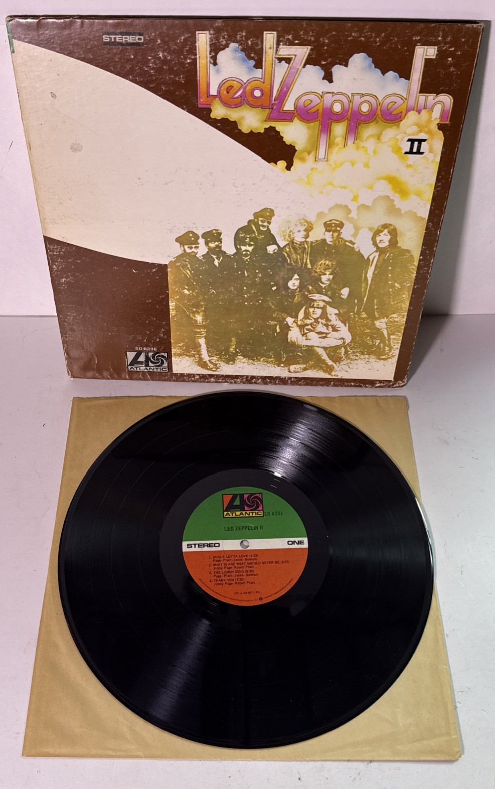 LED ZEPPELIN II 1970’s Vinyl LP ST-A-691671 PR Atlantic SD8236