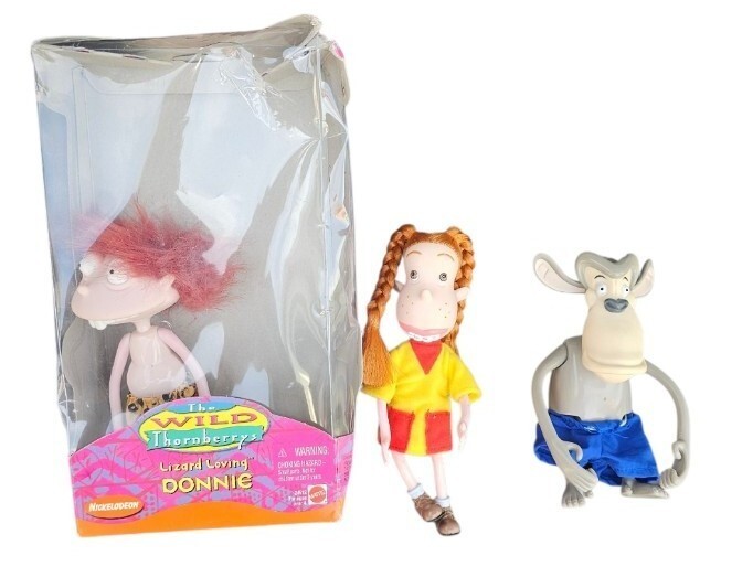 The Wild Thornberrys Lizard Loving Donnie Eliza & Darwin action figure giocattoli vintage