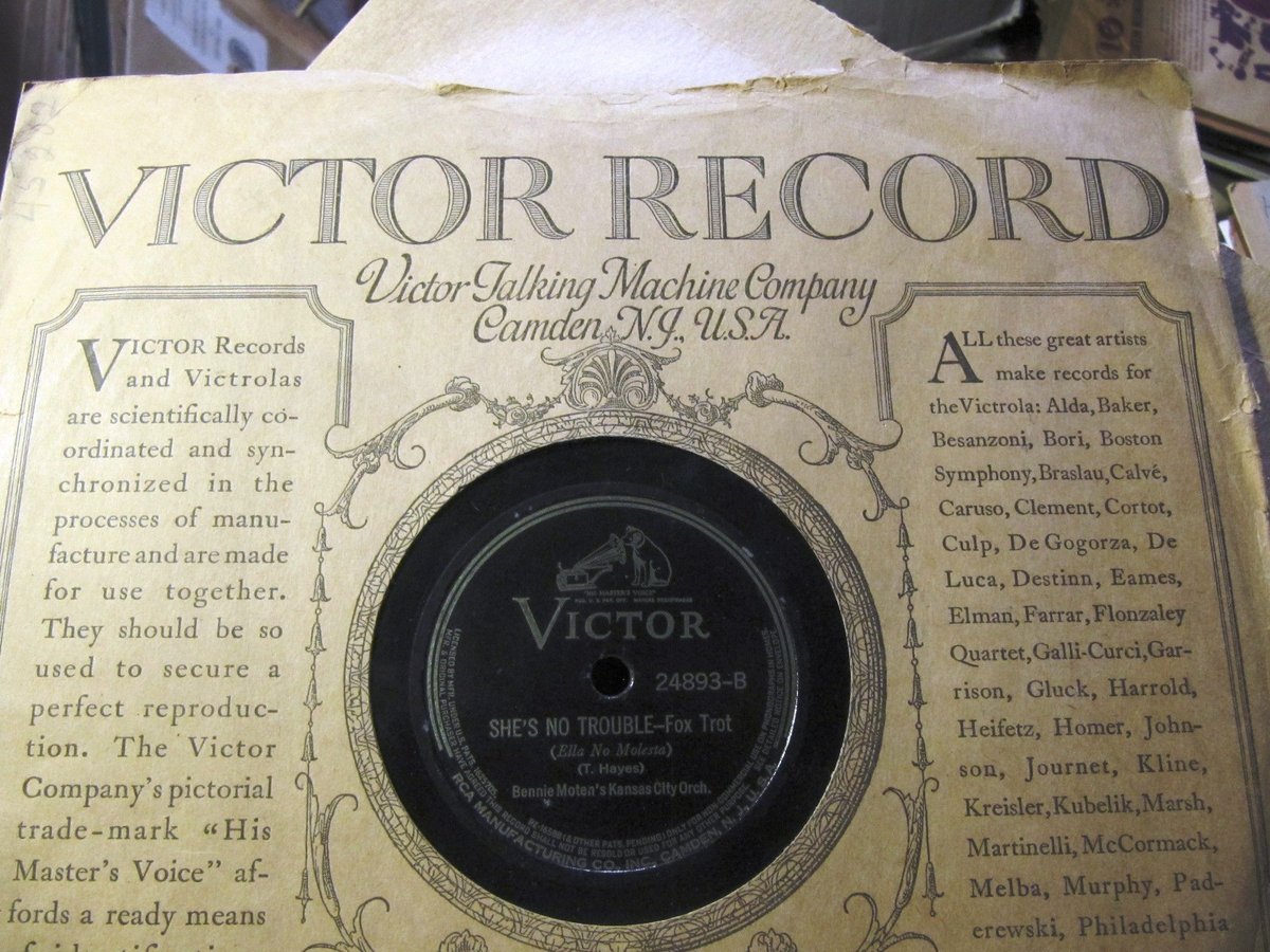 1928 KANSAS CITY Jazz BENNIE MOTEN Orch SOUTH/ She's No Trouble VICTOR 24893