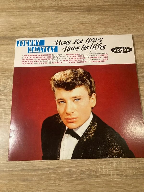 Vinyle johnny hallyday nous les gars nous les filles