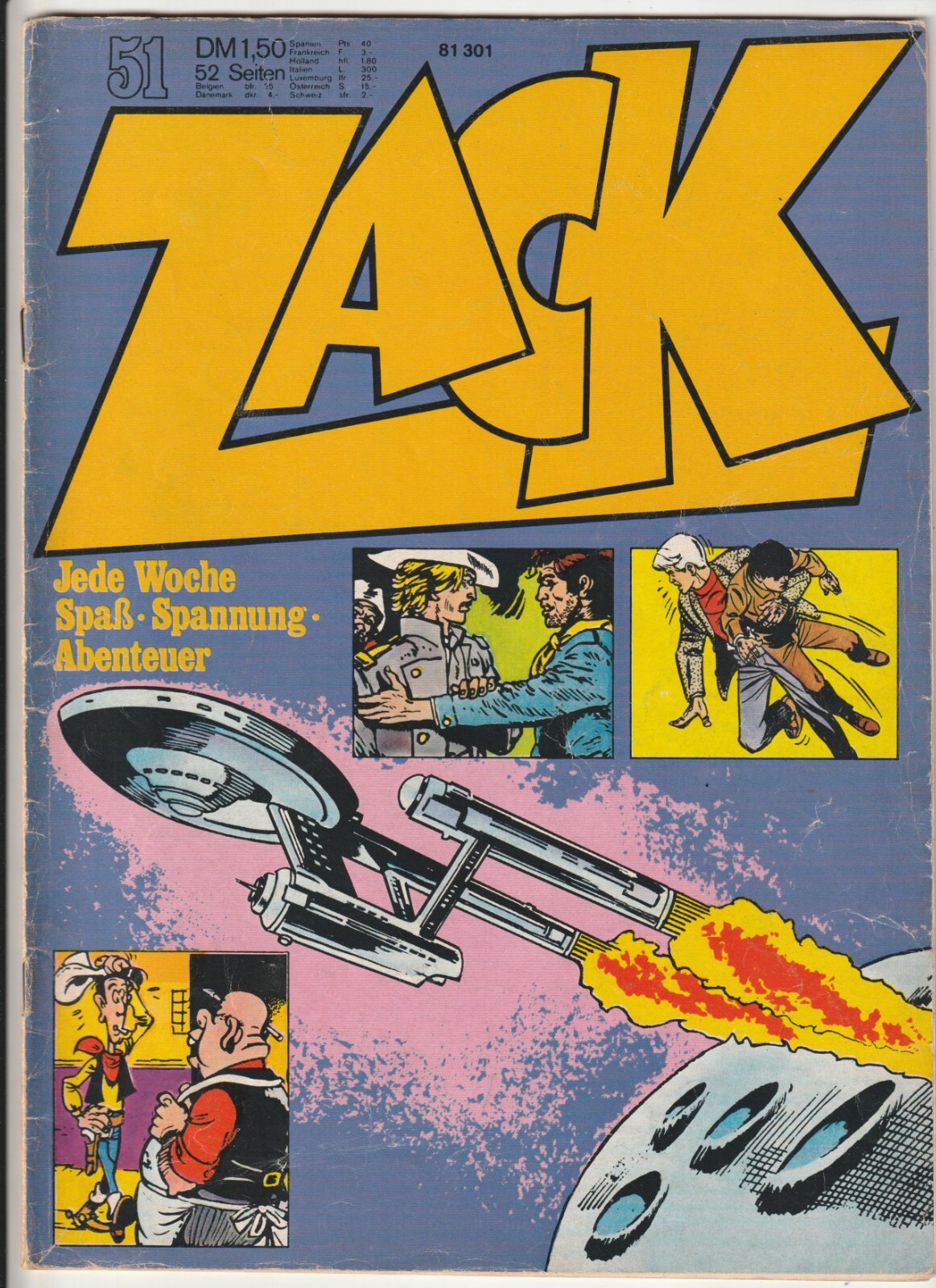 ✪ ZACK #51/1972, Corallo Editore COMICHEFT Z2