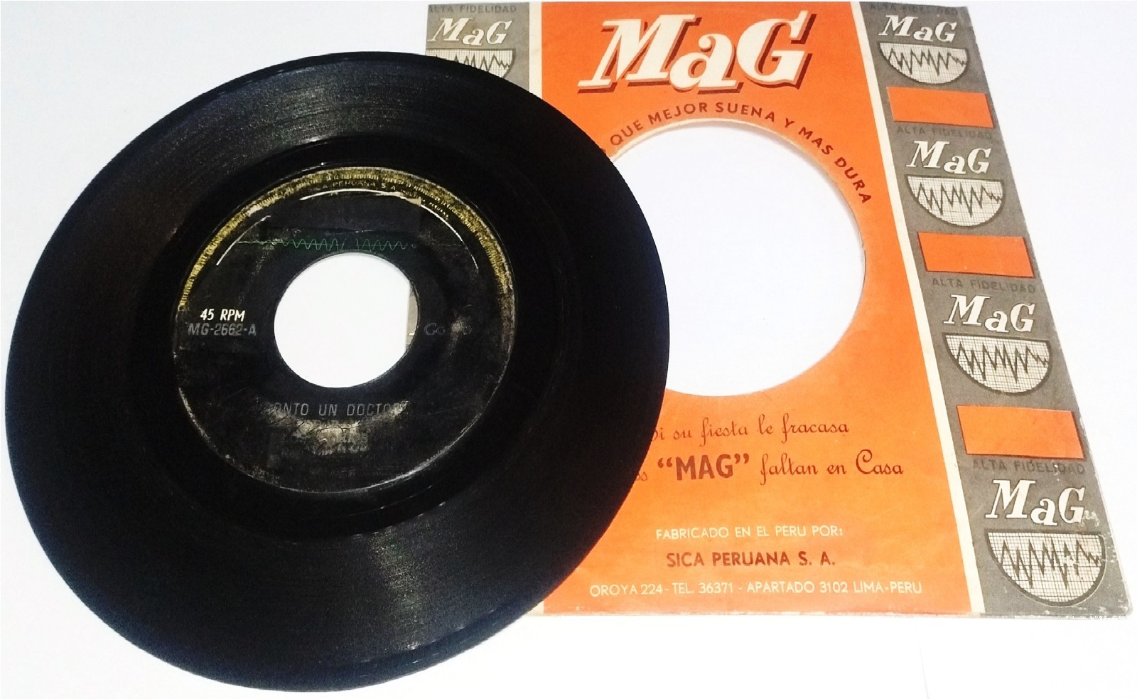 LOS YORK'S "Pronto un doctor" 1968 PERU GARAGE ROCK, GARAGE BEAT (RECORD: VG+)