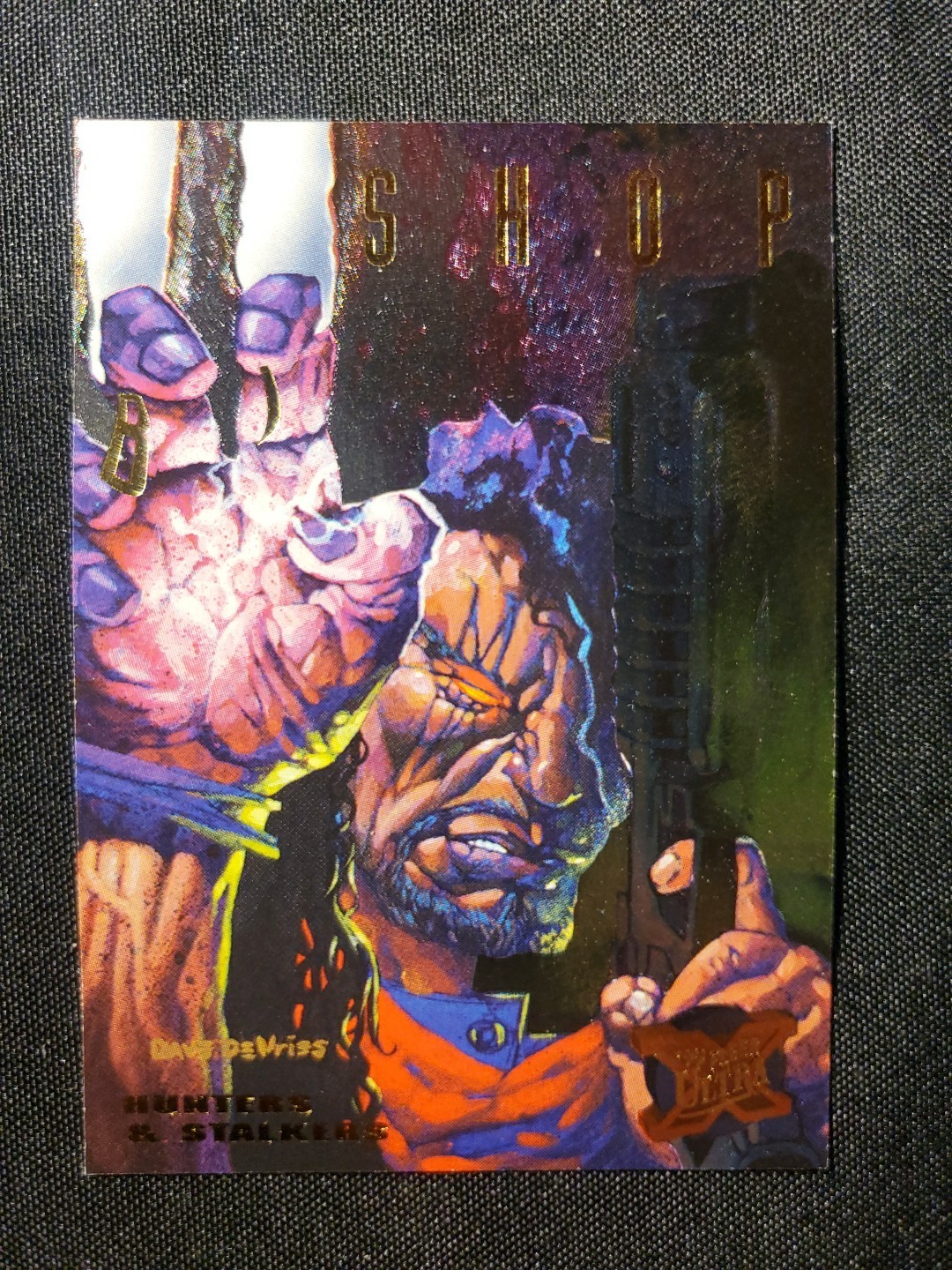 Carta Bishop 1994 Fleer Ultra Marvel Cacciatori e Stalkers #5 di 9 X-Men Foil NM'