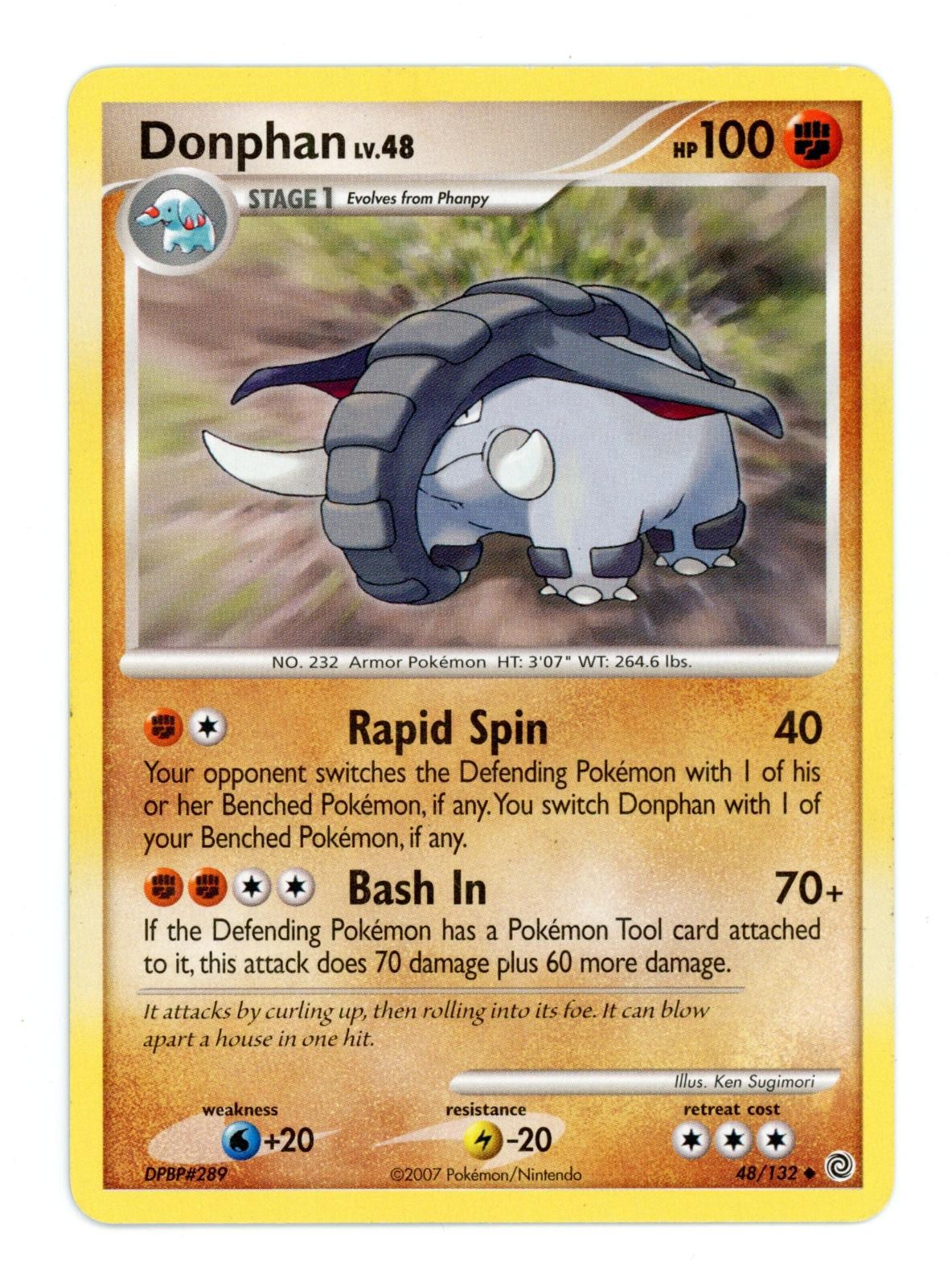 Pokemon Donphan 48/132 Meraviglie Segrete Non Comuni Giocato Leggermente