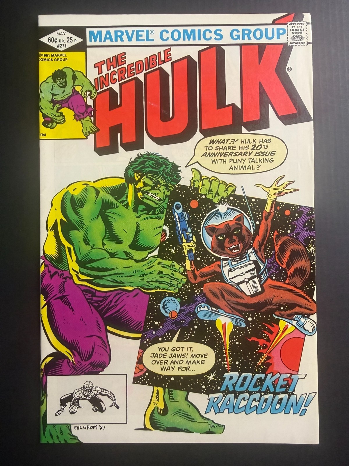 Incredible Hulk #271 (1982) 1° Rocket Raccoon Fumetto Apparizione CHIAVE