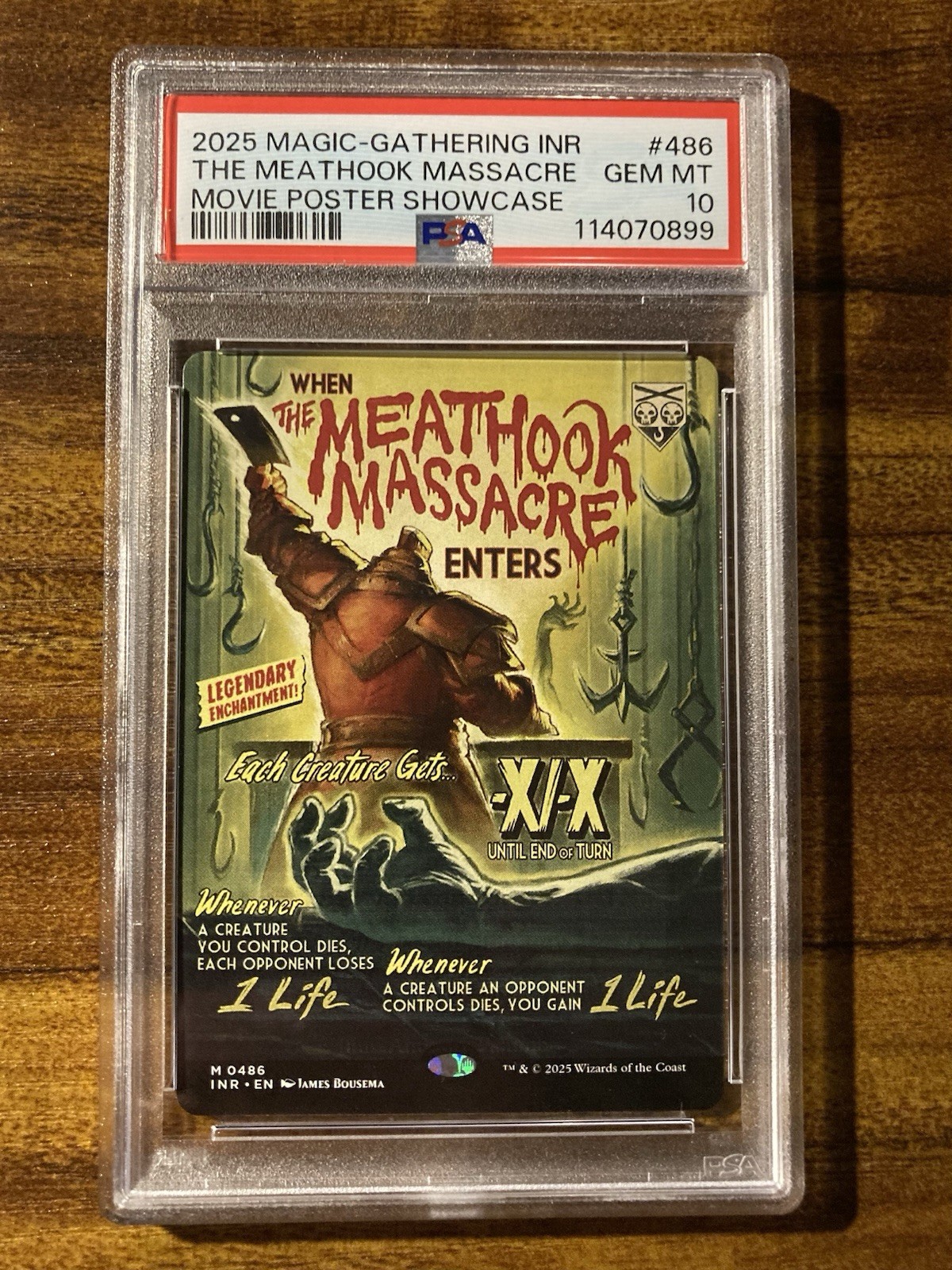 MTG🥩THE MEATHOOK MASSACRE Movie Poster SHOWCASE Art🥩Innistrad PSA 10 MYTHIC