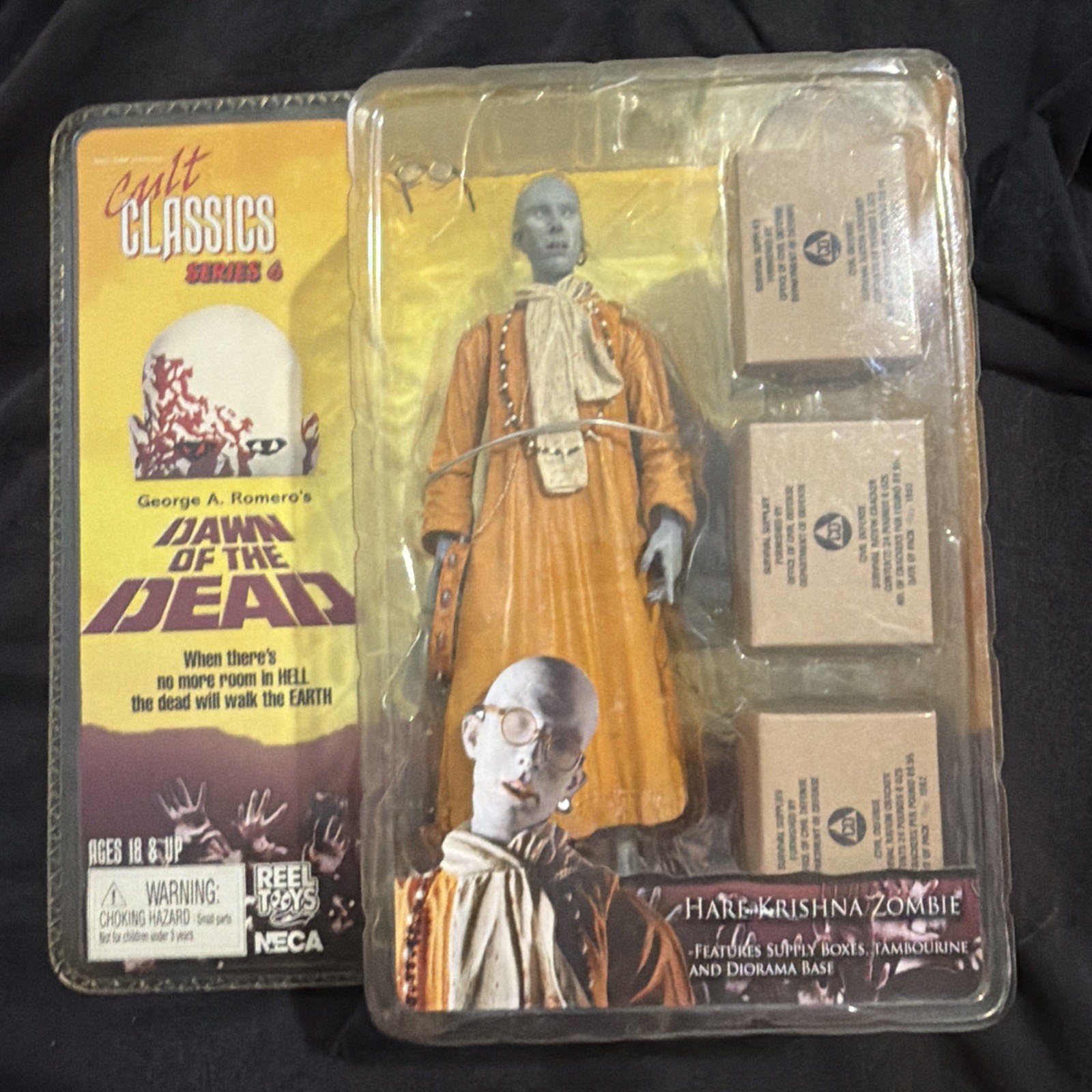 NECA Cult Classics Series 6 Hare Krishna Zombie Figure Dawn of the Dead Romero