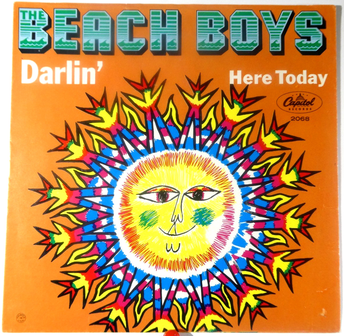 The Beach Boys  Capitol 2068  Darlin' b/w Here Today  Pic Sleeve  Pet Sounds