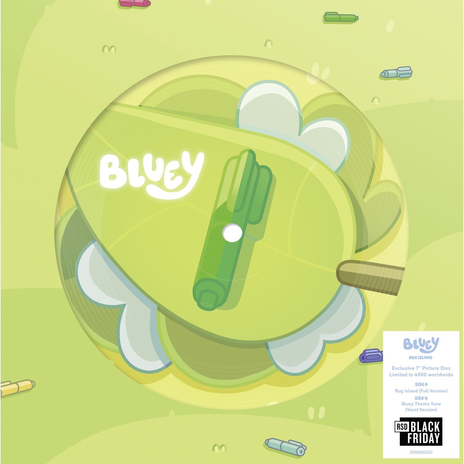 Bluey Picture Disc 7 Inch Vinyl Nuovo