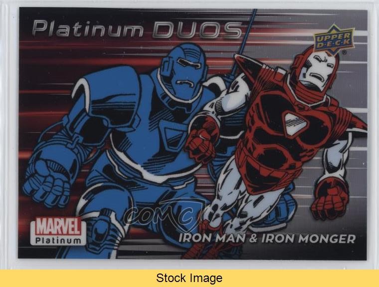 2023 Upper Deck Marvel Platinum Duos Rainbow Iron Man Monger #PD19 READ 0e3