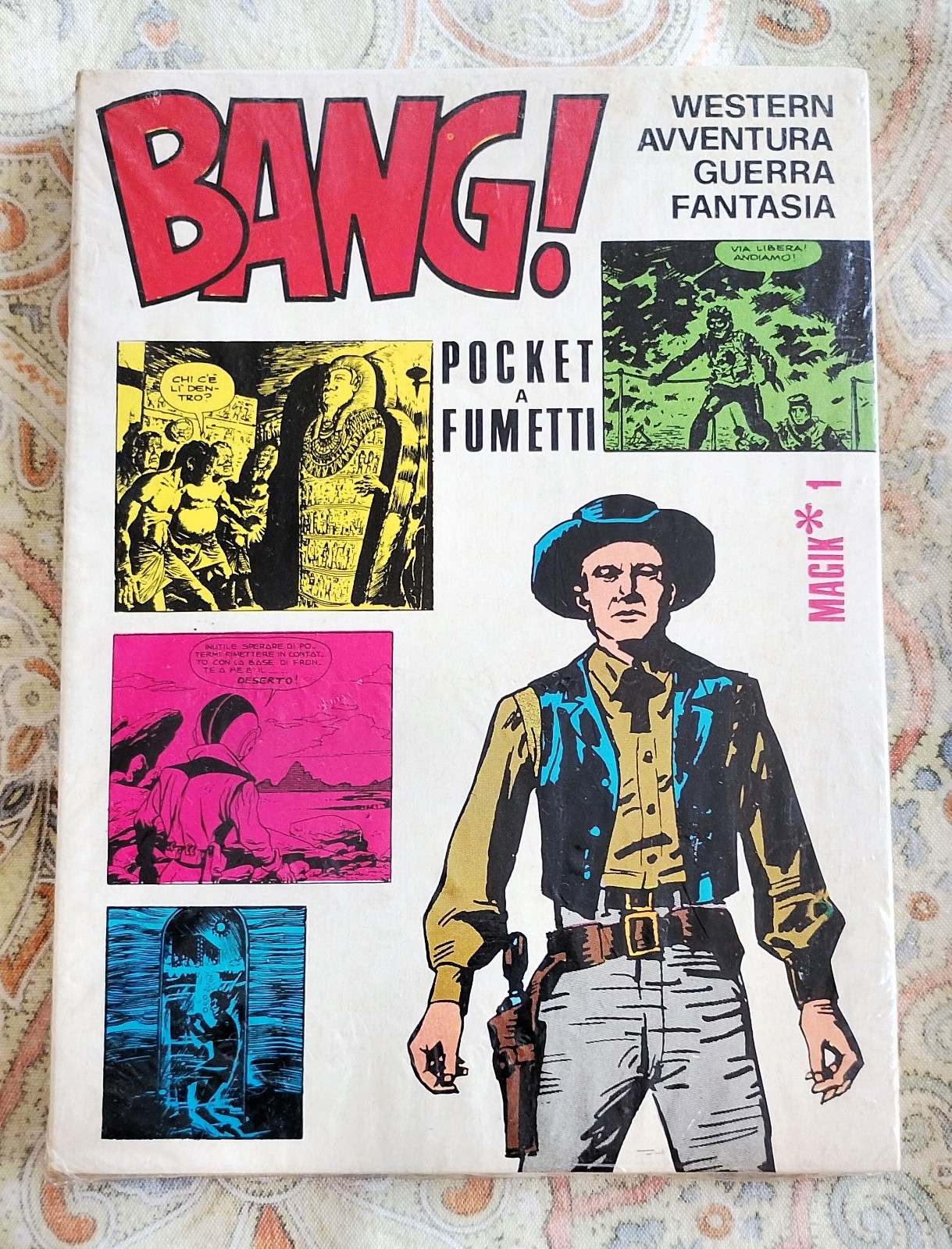 BANG! N.1 POCKET A FUMETTI WESTER AVVENTURA GUERRA FANTASIA (ED. SANSONI 1974)