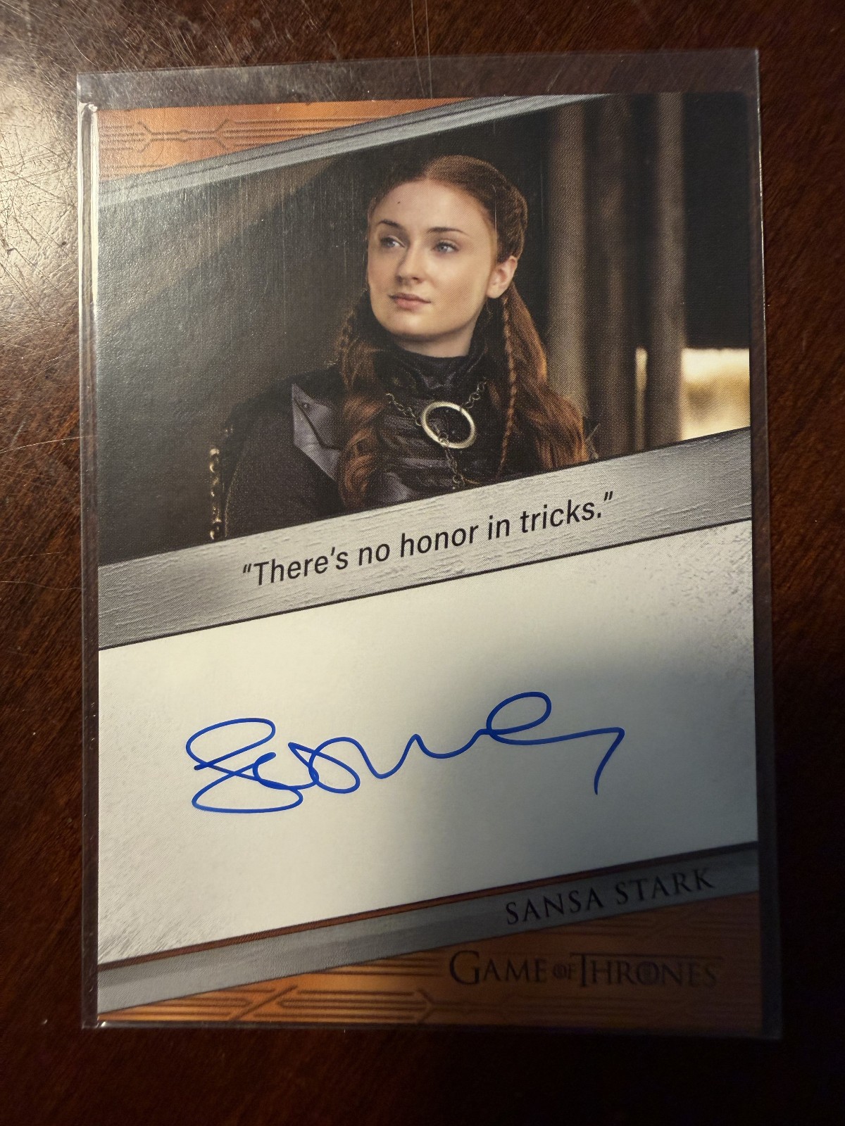 2024 Game of Thrones Legends Regno Citazione Sophie Turner Sansa Stark Autografo