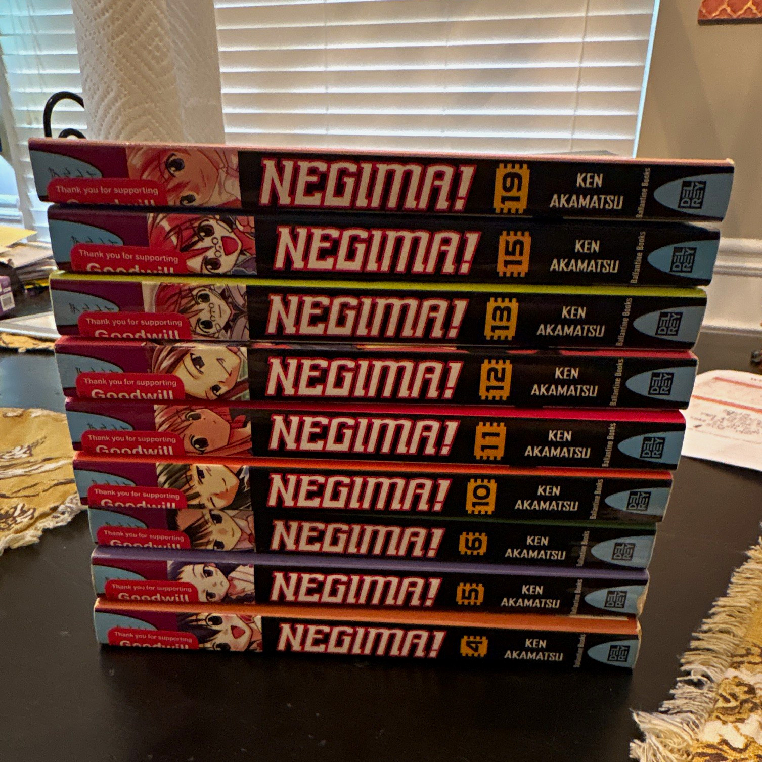 Negima! Lotto manga Ken Akamatsu - 9 volumi vol. Copertina flessibile 4-6, 10-13, 15, 19