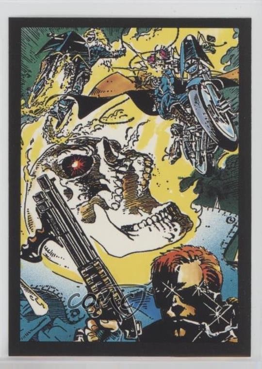 1992 Comic Images Marvel Ghost Rider II John Blaze Spirits of Vengeance #64 2k3