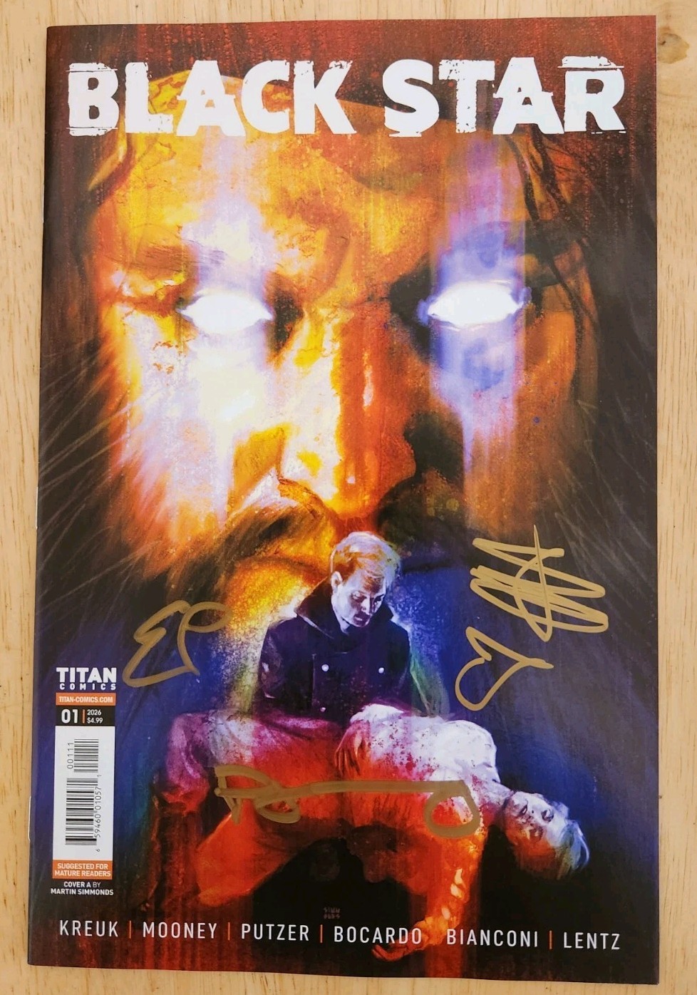 Black Star #1 (2026) - Cvr A Signed By Kreuk, Mooney & Putzer w/CoA