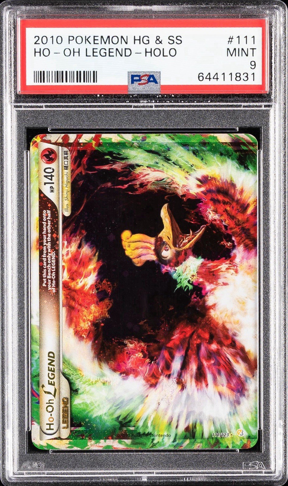 Nintendo 2010 Pokémon HGSS Ho-Oh LEGEND Holo #111 PSA 64411831 English