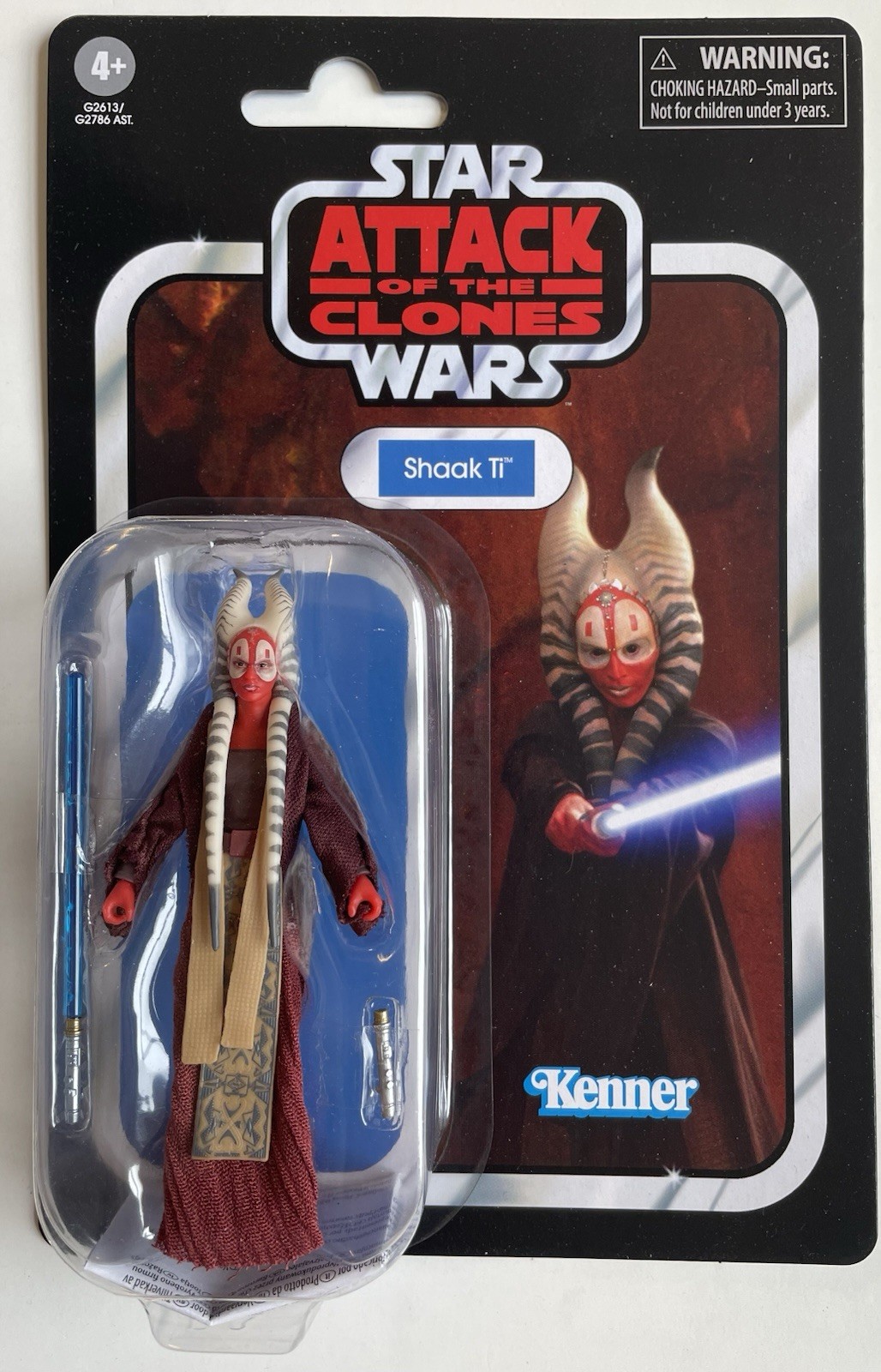 Star Wars L'attacco dei cloni Shaak Ti 3,75" figurina vintage collezione VC384