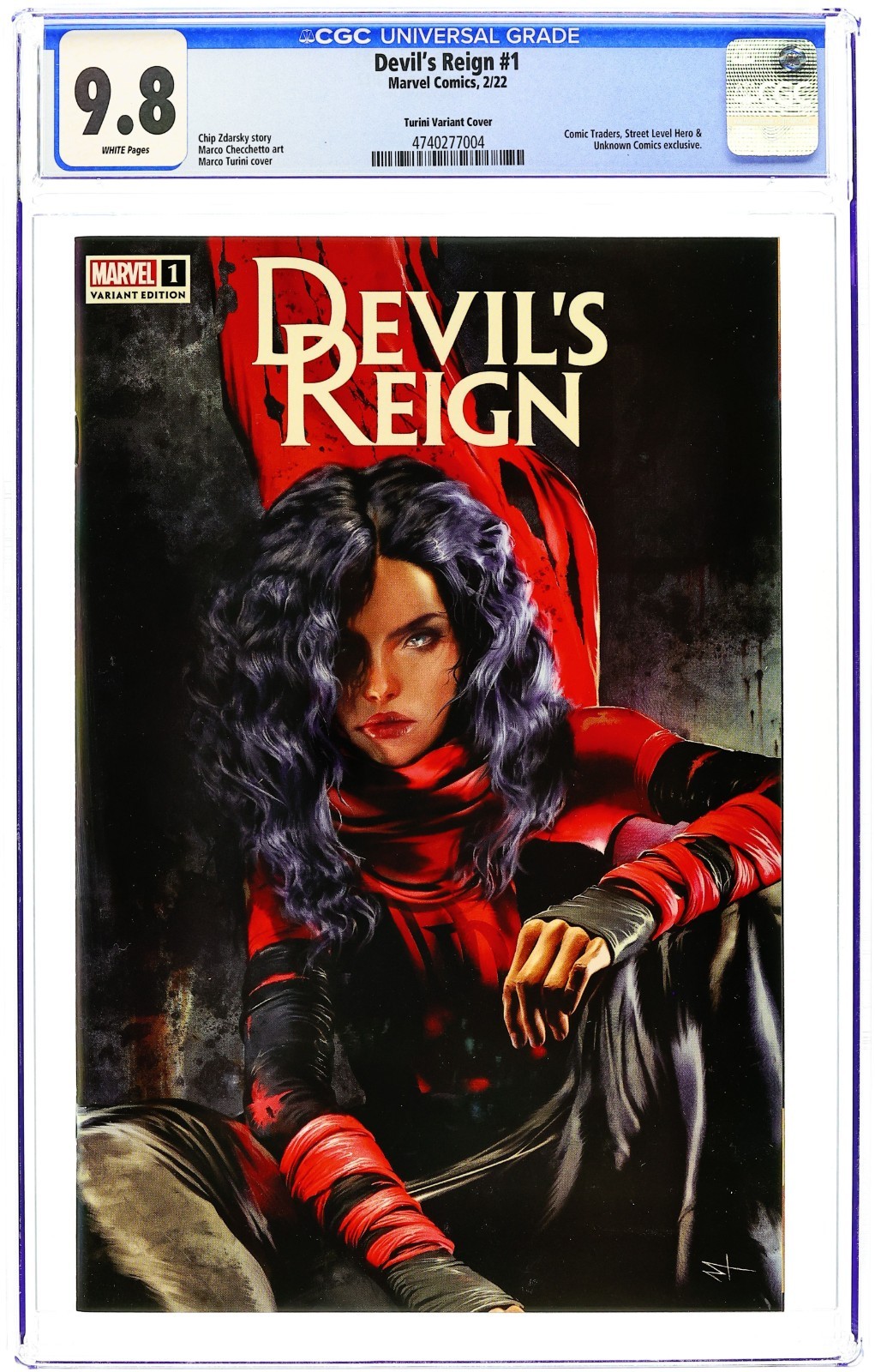 Devil's Reign #1 Exclusive - 2022 - CGC 9.8 - Marco Turini