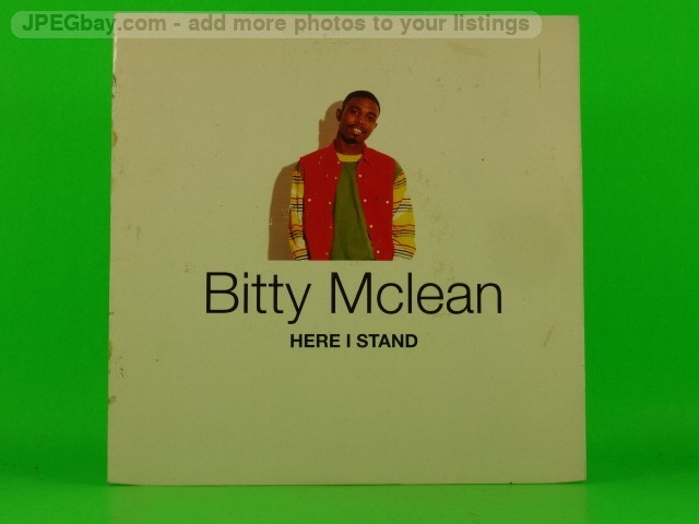 BITTY MCLEAN HERE I STAND (147) 2 Track 7" Single including Company Sleeve BRILL