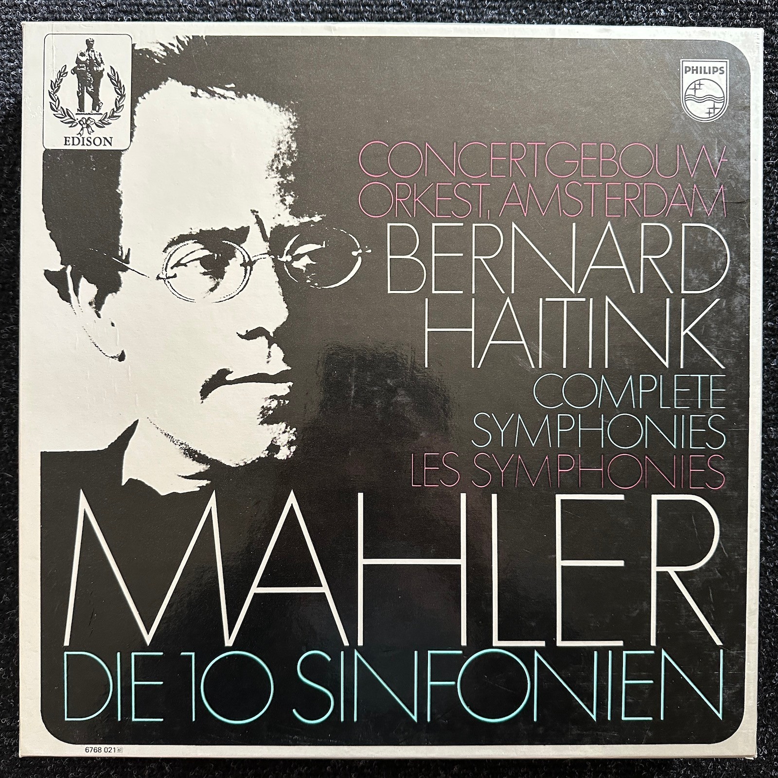 Bernard Haitnik Mahler Die 10 Sinfonien Dutch 16 Vinyl LP Box Set 1972 Philips