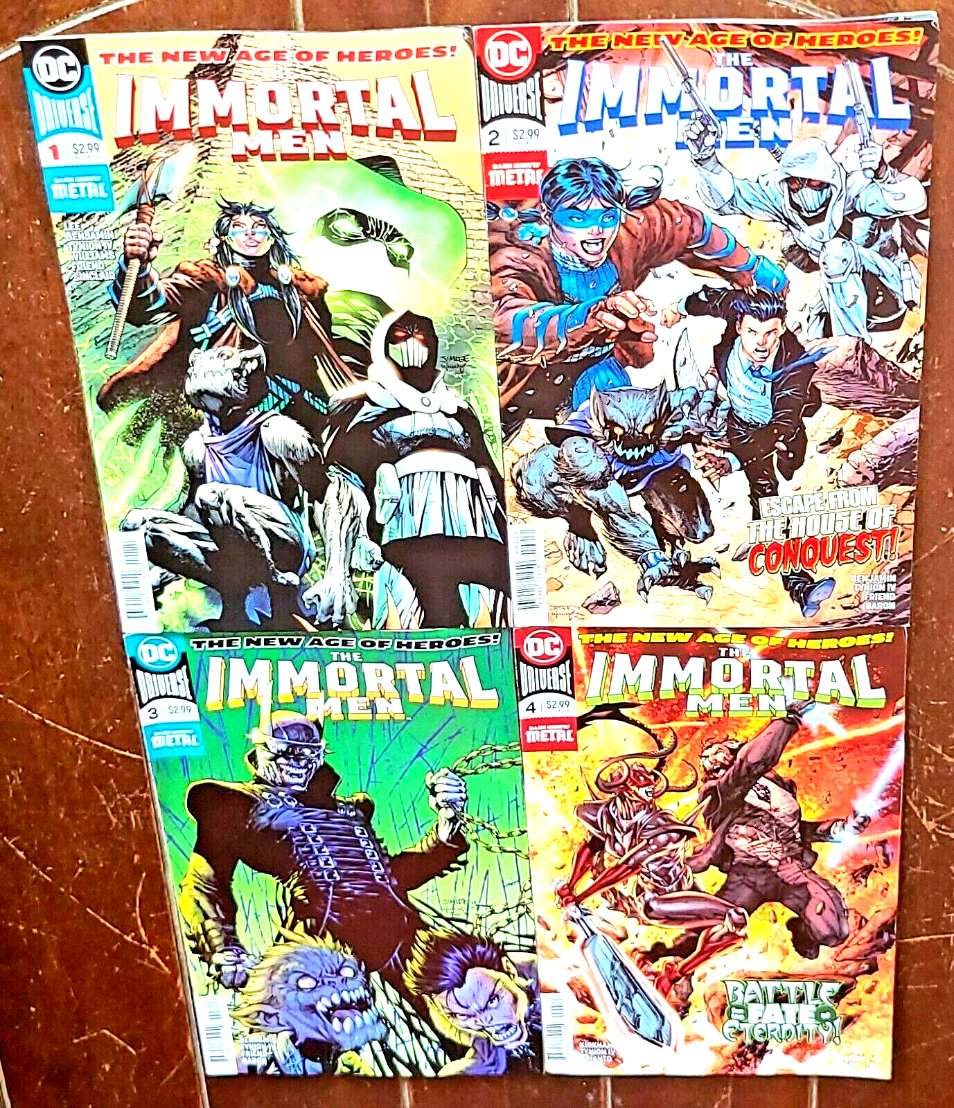 Immortal Men #1 thru #4, (2018, DC): La fine dell'eternità!