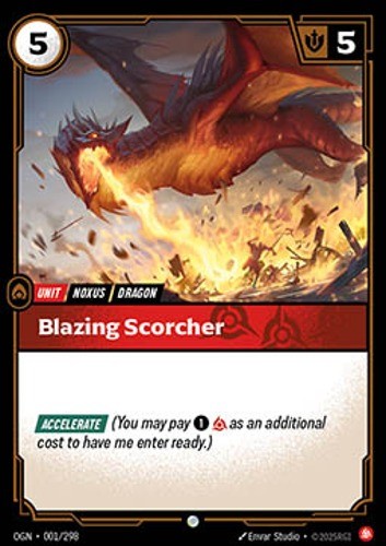 Blazing Scorcher Origins (OGN) 001 Eng NM