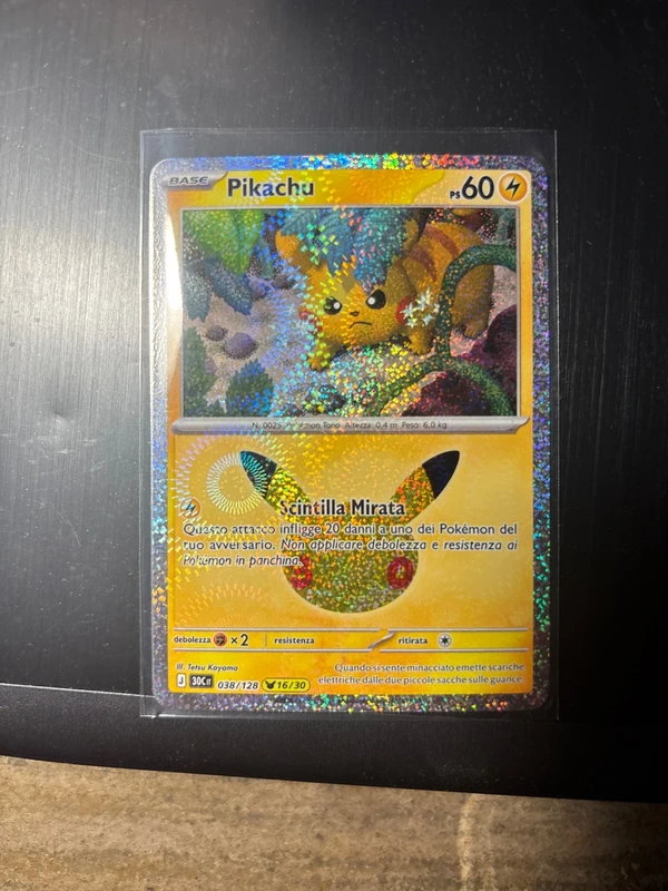 Pikachu 038/128 30th anniversario