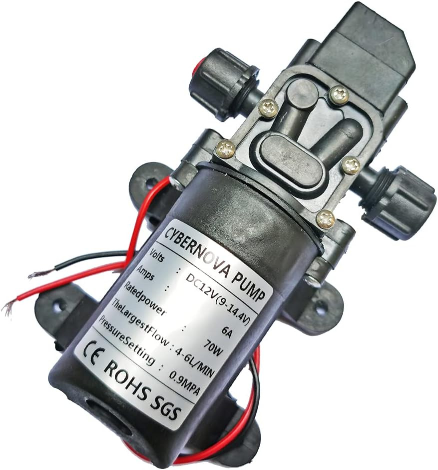 DC12V 131 PSI Pompa Autoadescante a Membrana Ad Alta Pressione | Ad Acqua Carava
