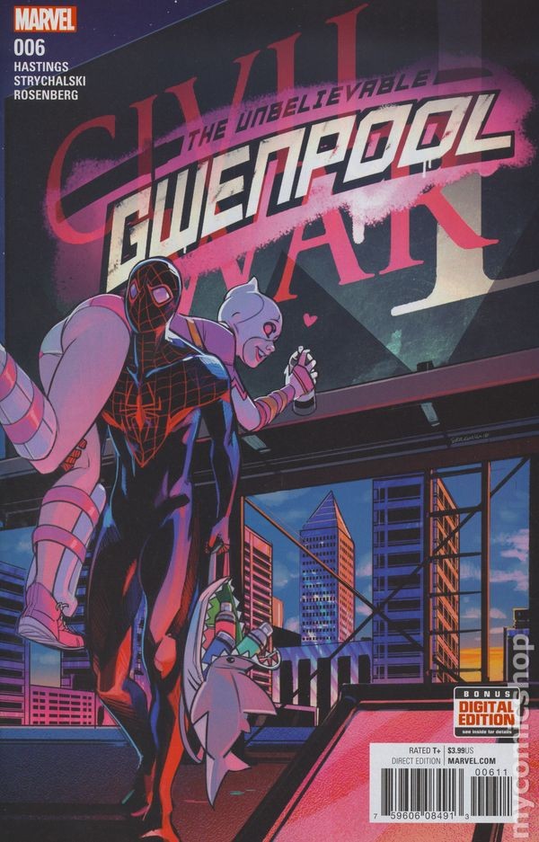 Incredibile Gwenpool #6A Lee VF 8.0 2016 Immagine Stock