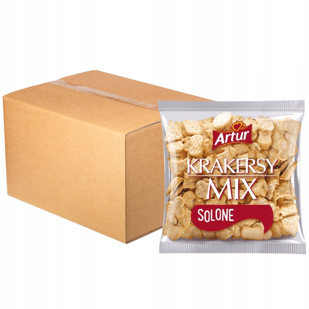 Artur Krakersy mix solone 90 g x 24 sztuk ZESTAWY