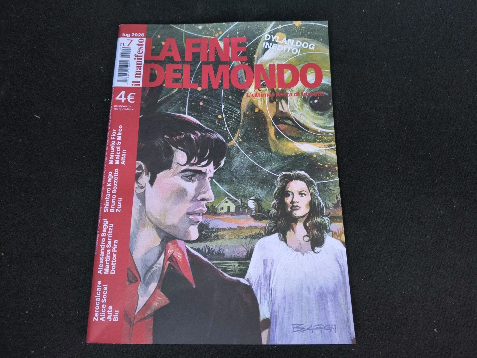 LA FINE DEL MONDO 7 DYLAN DOG INEDITO ZEROCALCARE IL MANIFESTO