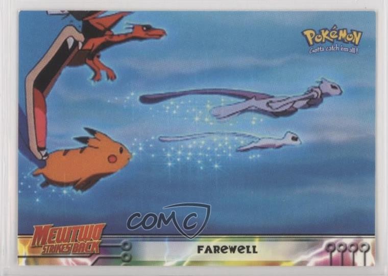 Addio 2° Stampa (Logo Topps Nero) Pokemon Edizione Film Animazione 10j2