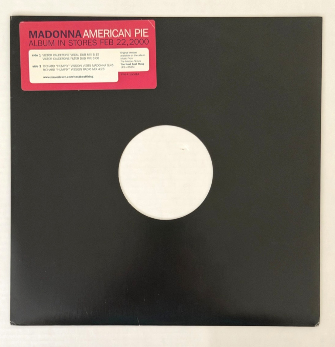 Madonna – American Pie (Remixes) 2000 US Promotional 12" Not For Sale