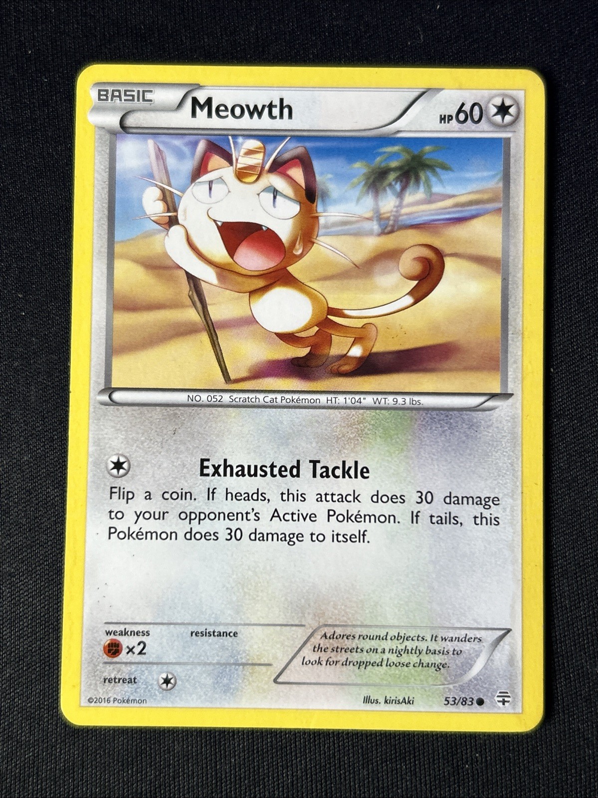Meowth 53/83 Generazioni Regolare LP/NM 2016 Inglese