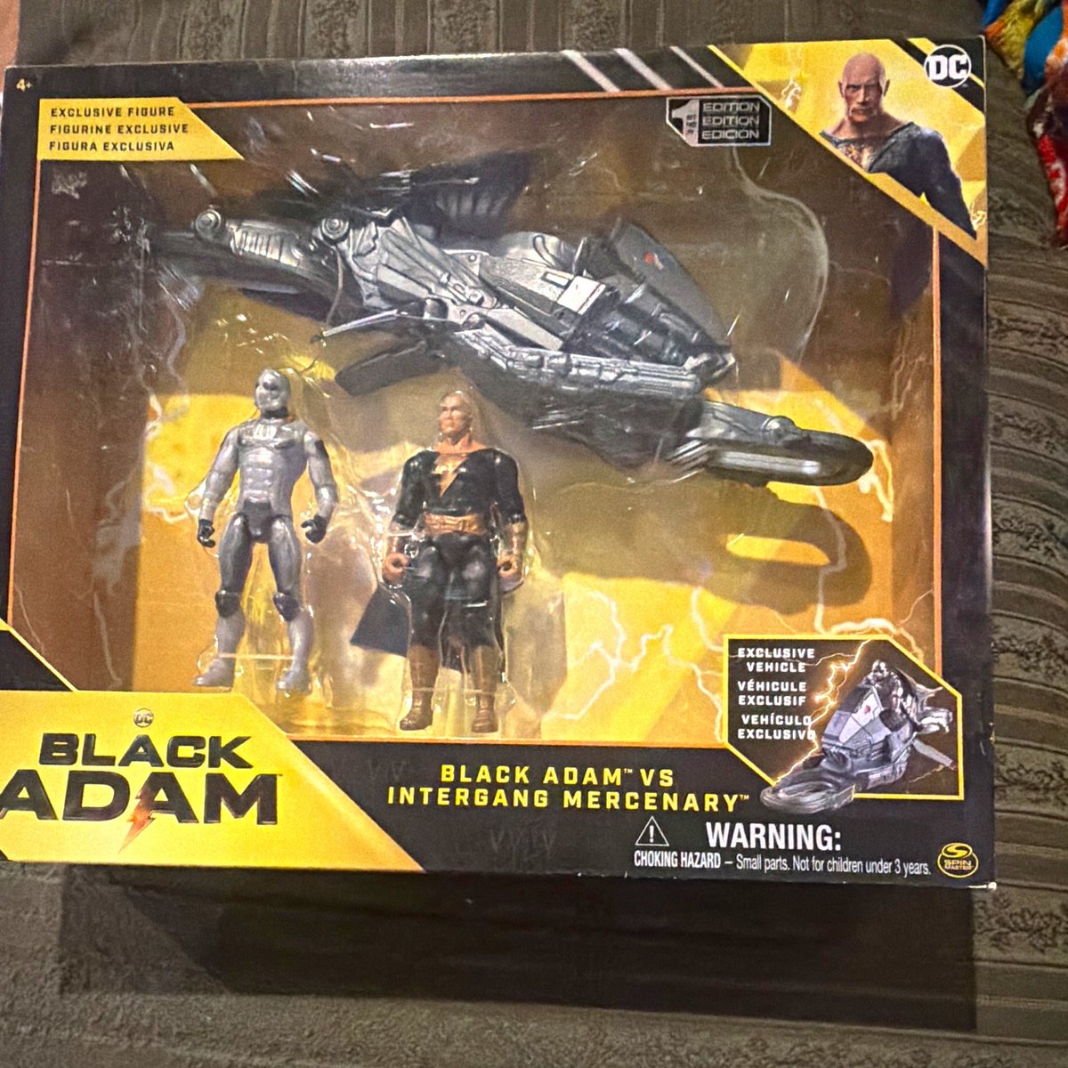 Spin Master Black Adam vs Intergang Mercenary Exclusive Vehicle & 2 Figures Set
