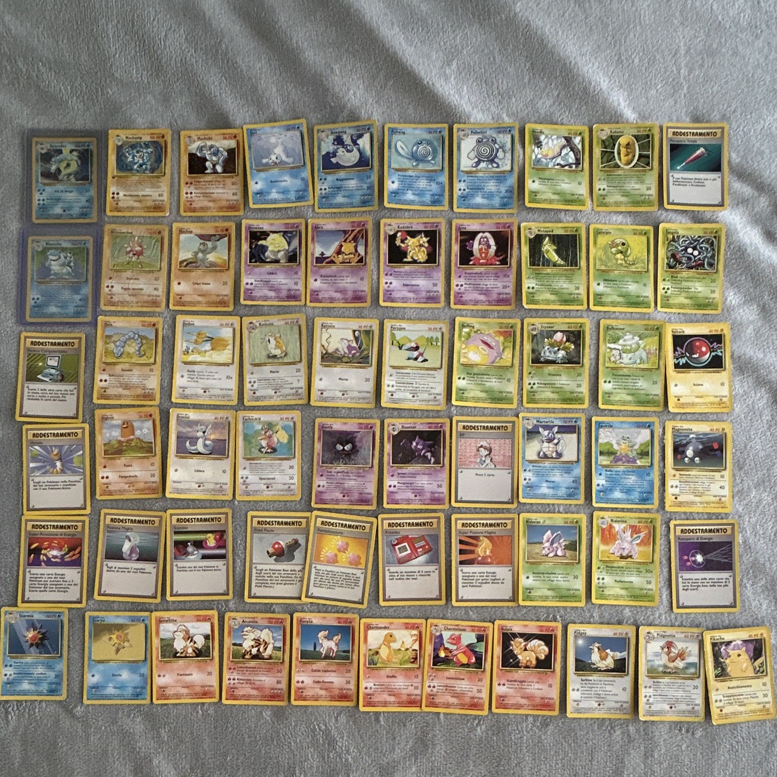 Pokémon Lotto  ITA 1999 vintage set base 61 carte
