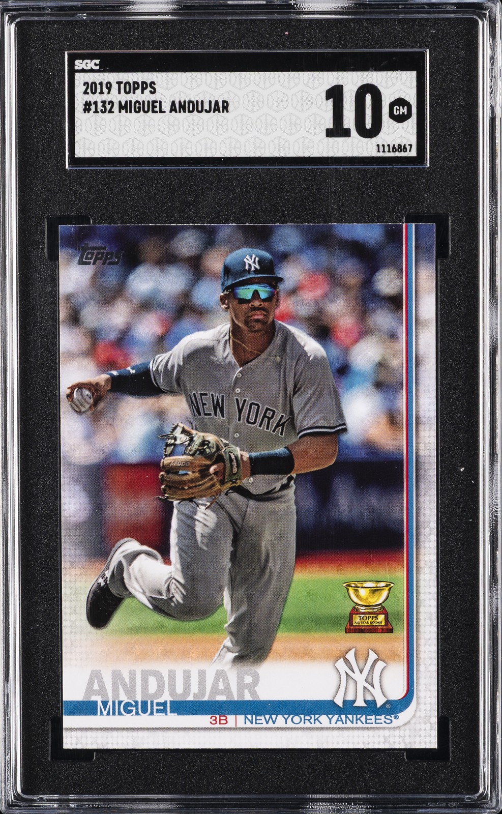 2019 TOPPS #132 MIGUEL ANDUJAR SGC 10 GM