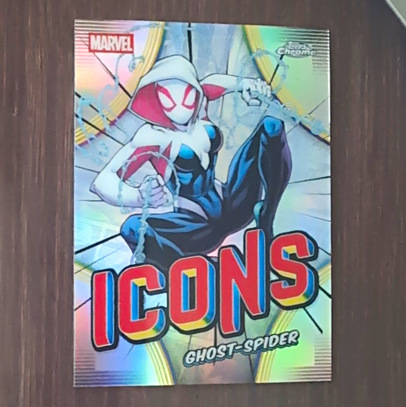 Topps Chrome Marvel Comics 2026 Ghost-Spider Marvel Icons ICONS Insert #MI-07